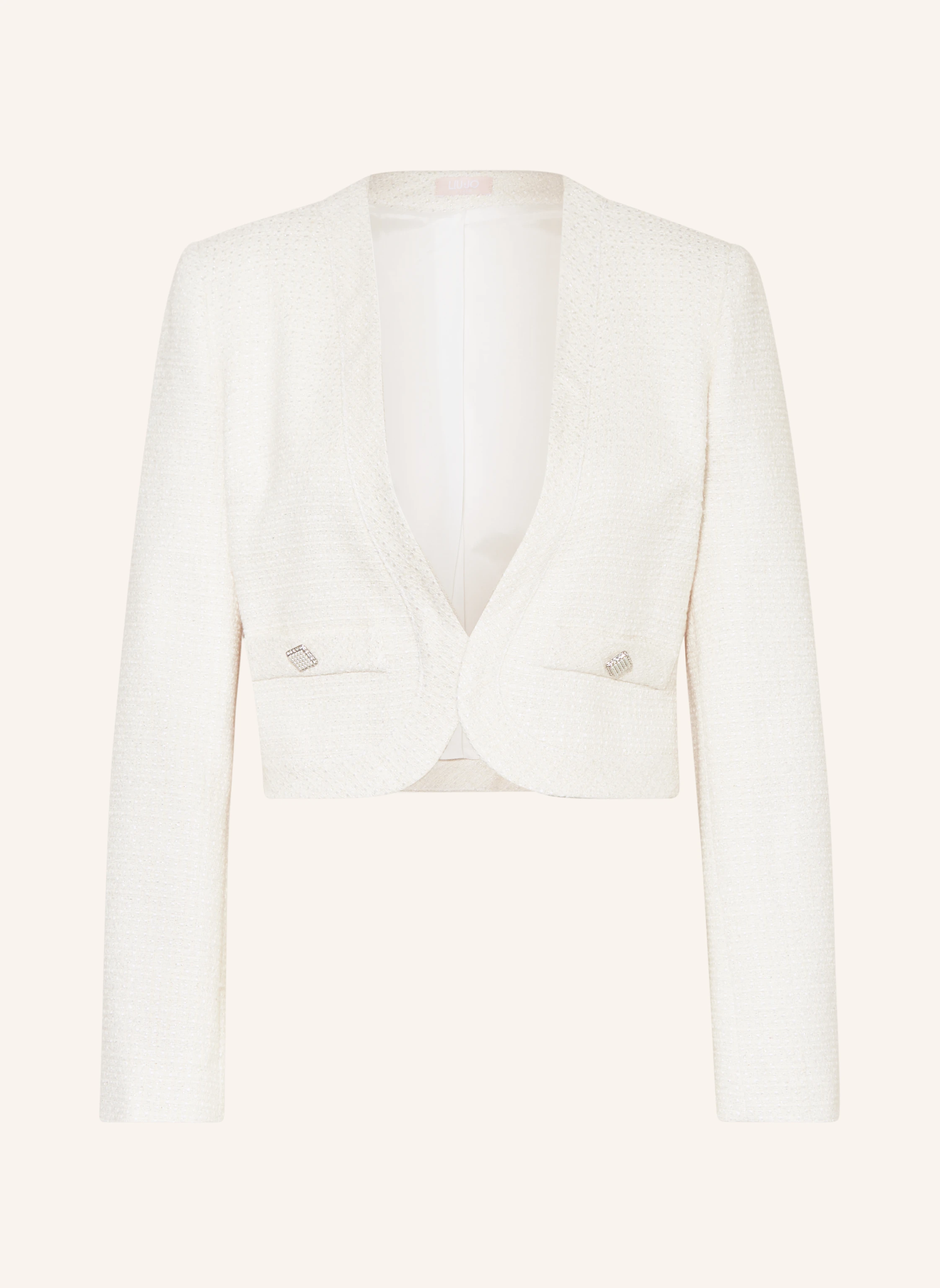 LIU JO Bouclé-Blazer mit Glitzergarn
