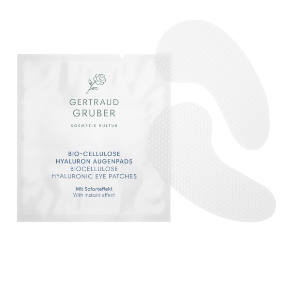 Gertraud Gruber Bio-Cellulose Hyaluron Augenpads 4x2 St.