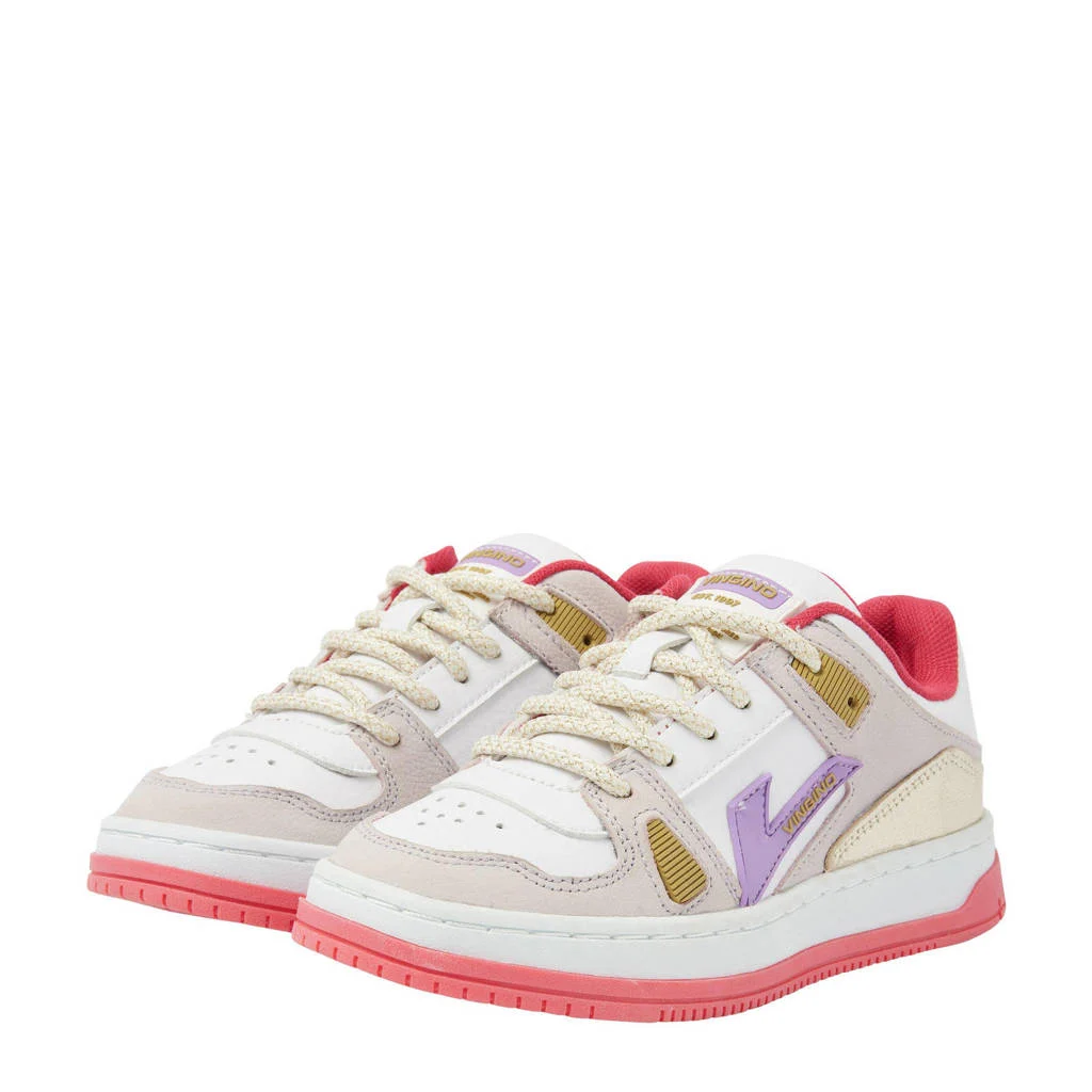 Vingino Nadialeren sneakers wit/roze