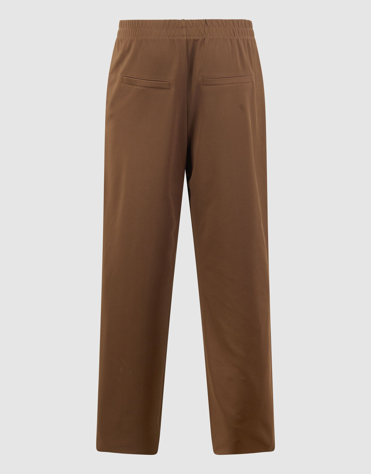 Basis Wide Leg Broek Bruin