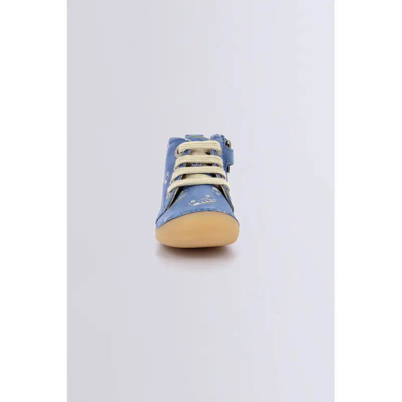 Sonizip Bleu van BOTTILLONS Cuir Garçon