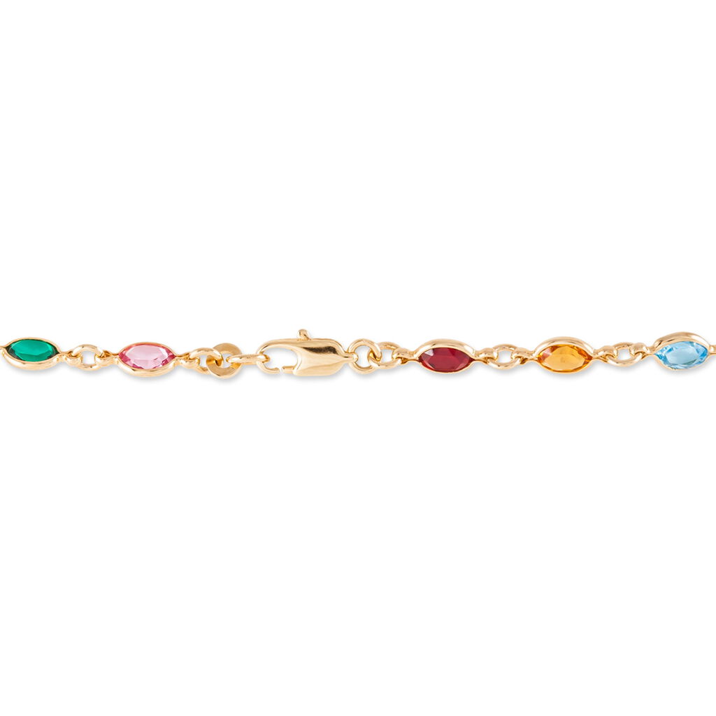 Bracelet Ilvaae Plaqué Or Jaune Pierre De Synthese