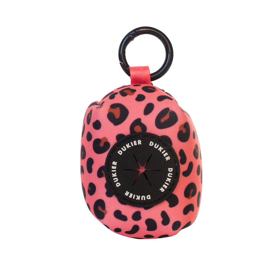 Bolsa de transporte para cães Dukier Leopard com gancho