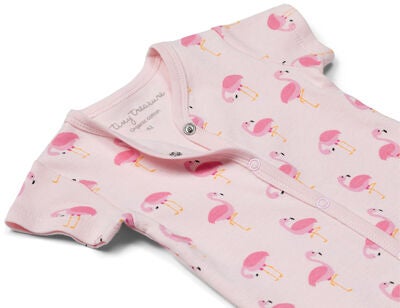 Tiny Treasure Summer Jumpsuit 2-Pack, Pink/Flamingo