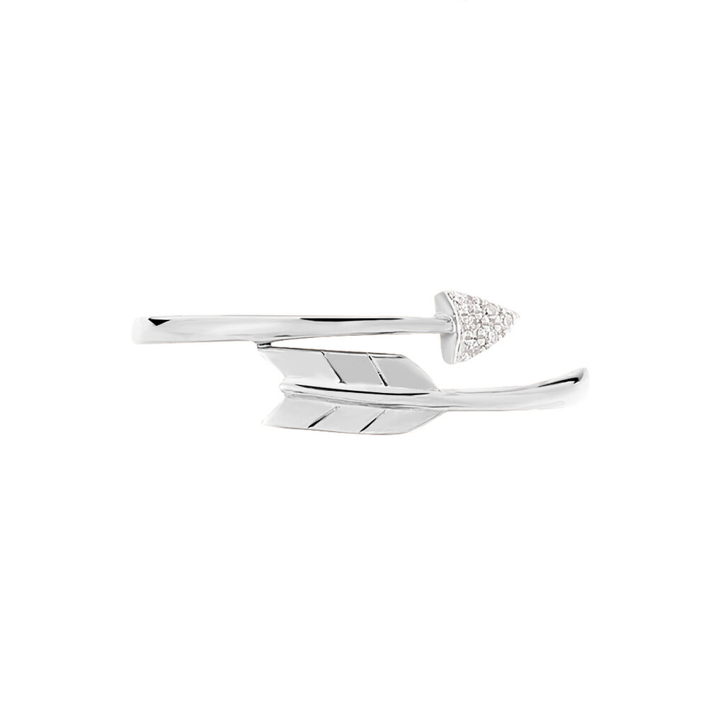 Bague Fleche Or Blanc Diamant