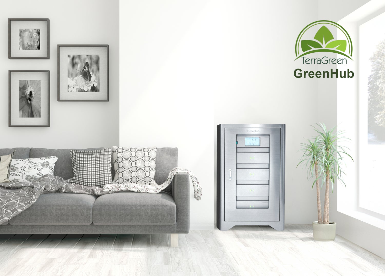 TerraGreen - GreenHub Premium Set: Krachtig 20 kWh batterijopslagsysteem – modulair uitbreidbaar tot 40 kWh, energiemanagementsysteem & 14 kWh omvormer. Voor fotovoltaïsche installaties. – Aanbieding voor particuliere klanten.