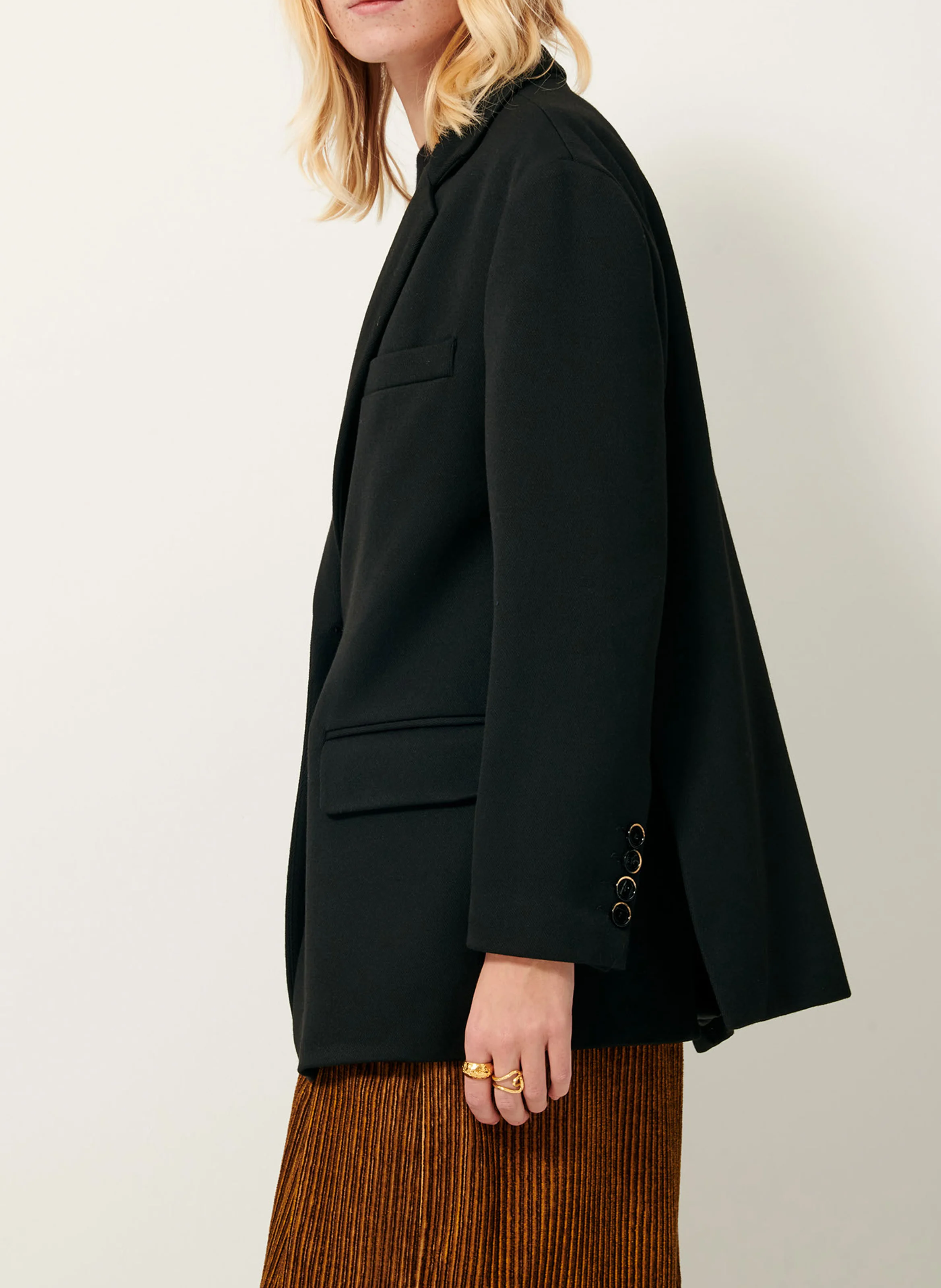 ZACHARY - Veste de tailleur oversize | Noir