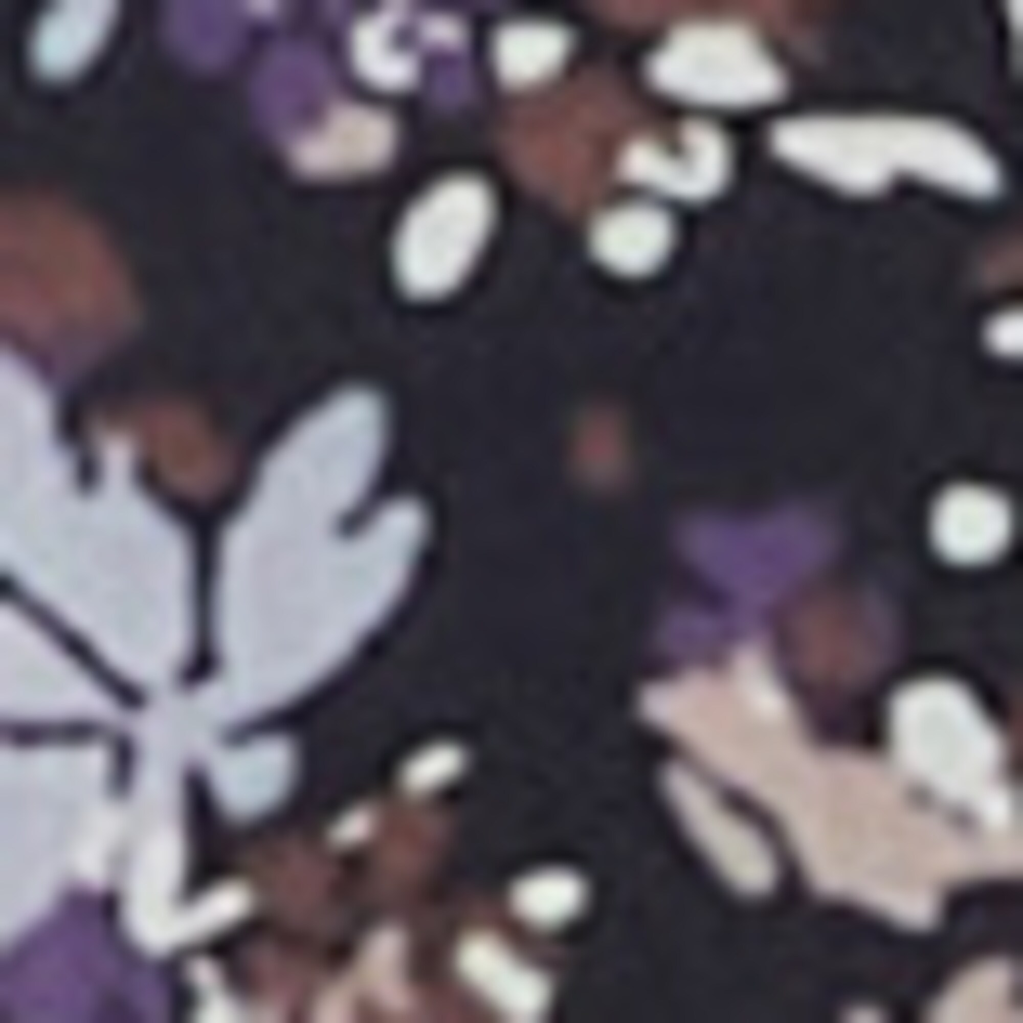 Ausgestellte Bluse mit Allover-Print aus Papertouch-Popeline