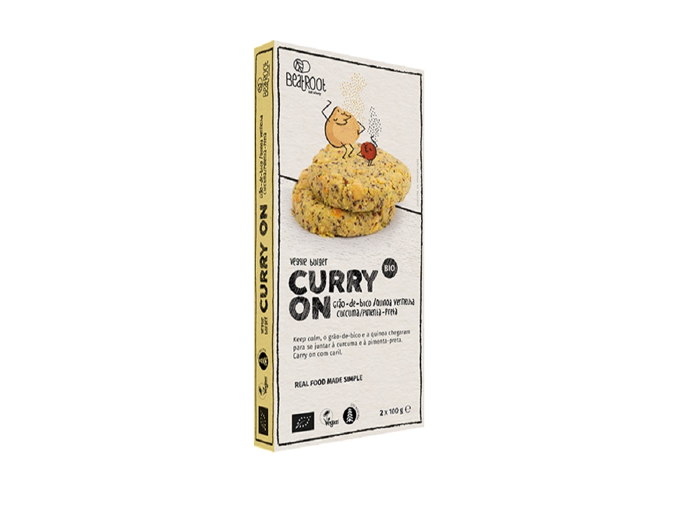 HAMBÚRGUER GRÃO BEATROOT QUINOA VERMELHA BIO 200 G