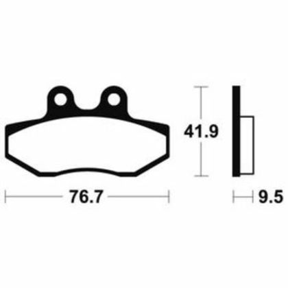 Plaquettes de freins Tecnium Scooter organique - ME323