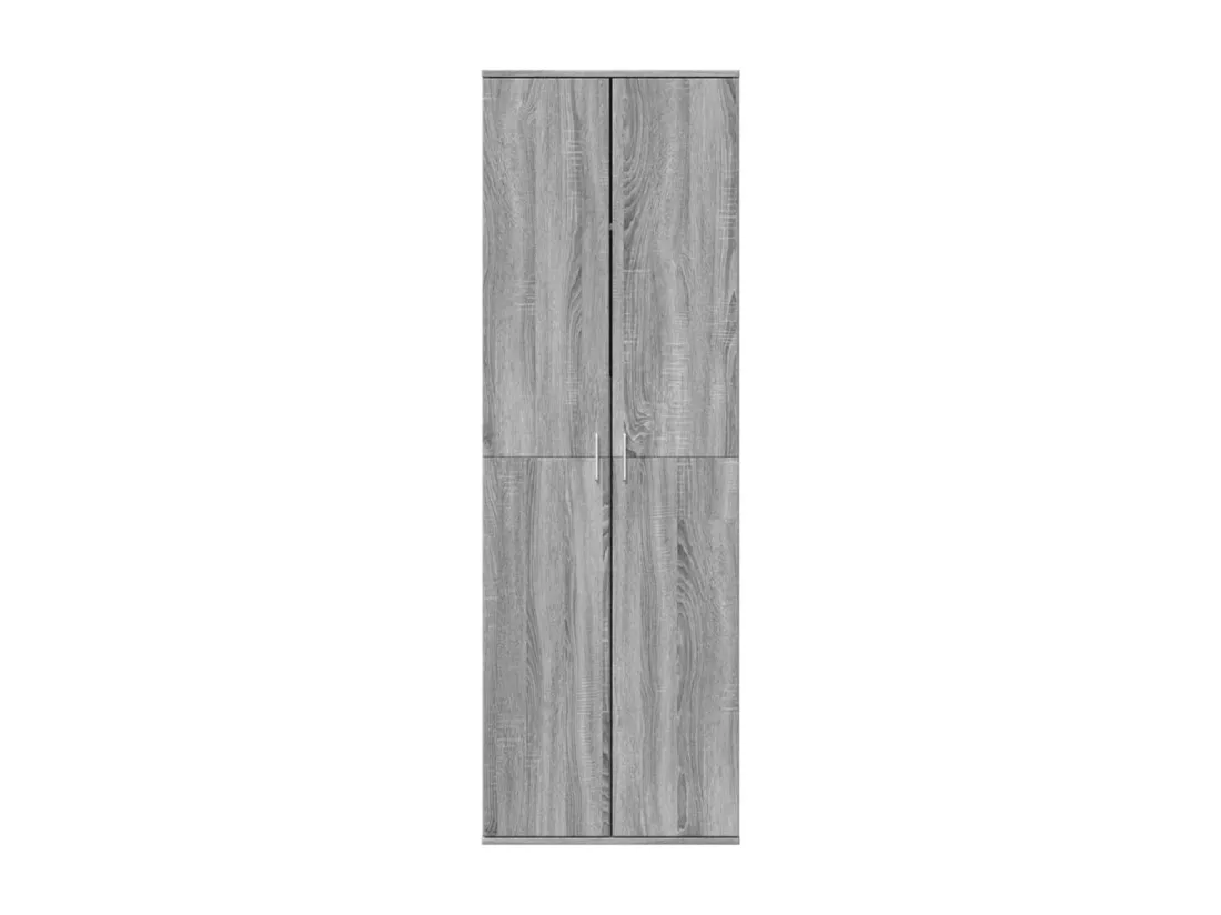 Buffet haut sonoma gris 60x35x180 cm bois d'ingénierie
