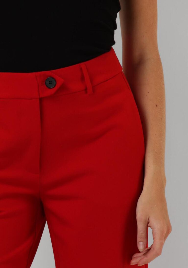 rode co'couture wijde broek vola long wide pant