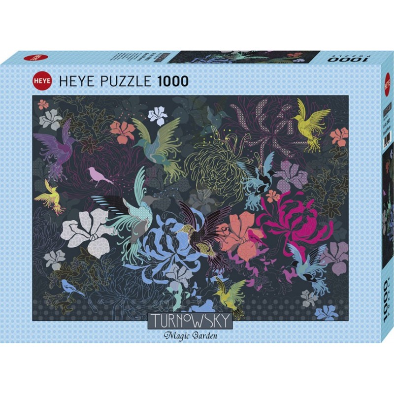 Puzzle 1000 pièces - Birds and flowers