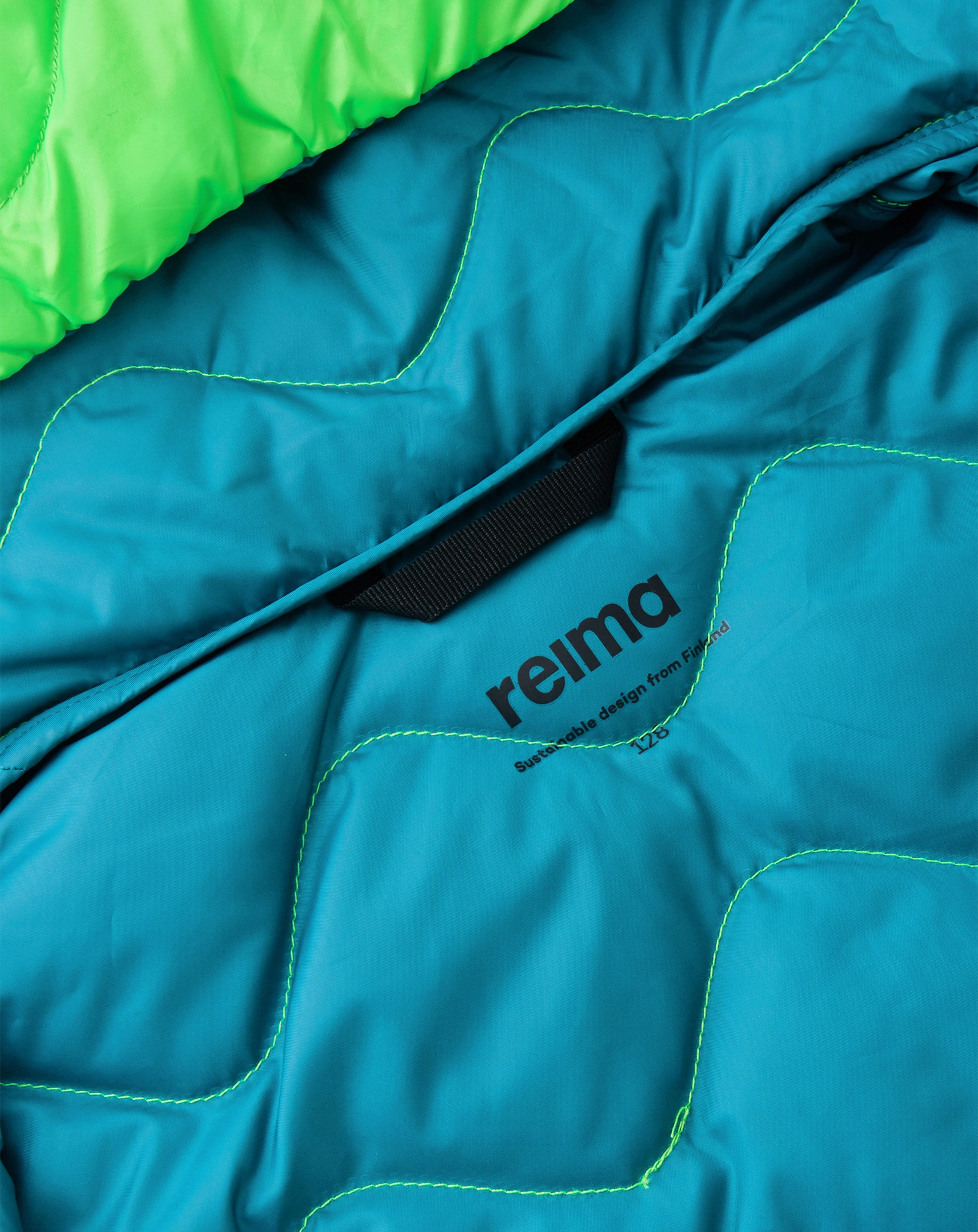 Daunen-Steppjacke FOSSILA in neon green
