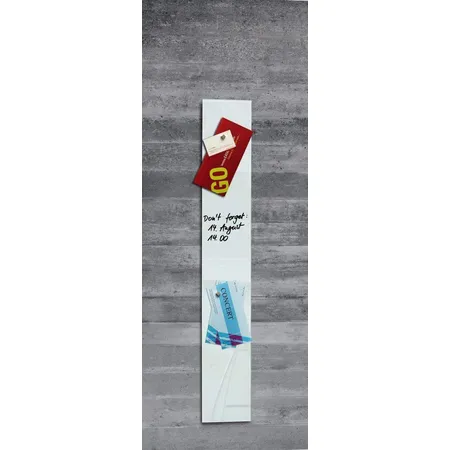 Sigel Magnetboard aus Glas, weiß, 12 x 78cm