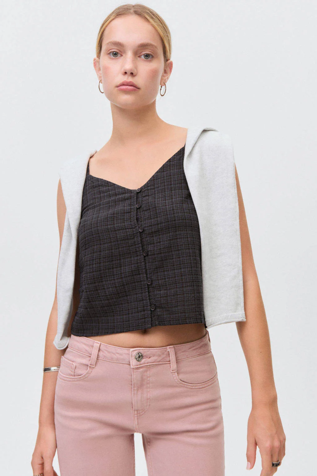 MANGO TEEN flared jeans roze