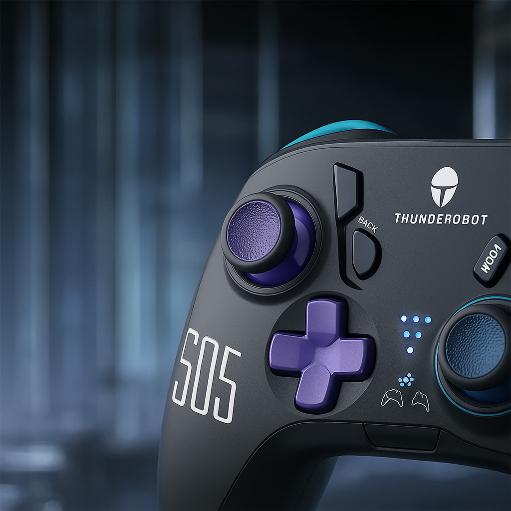 Wireless Bluetooth Game Controller 2.4G / Back Paddles / 6-Axis Gyro / Turbofunktion für Nintendo Switch / Switch 2 / PC / iOS / Android - Schwarz