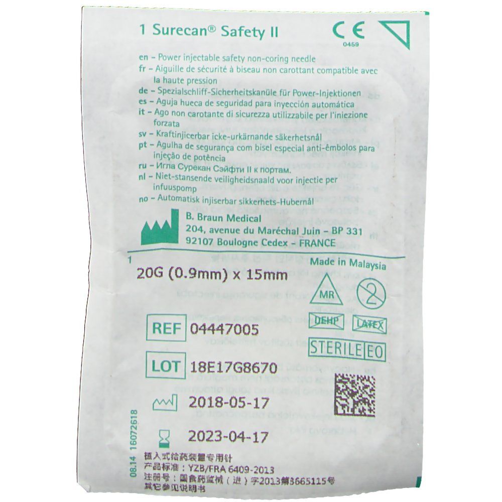 Surecan® Safety II Portkanüle 20G x 15 mm