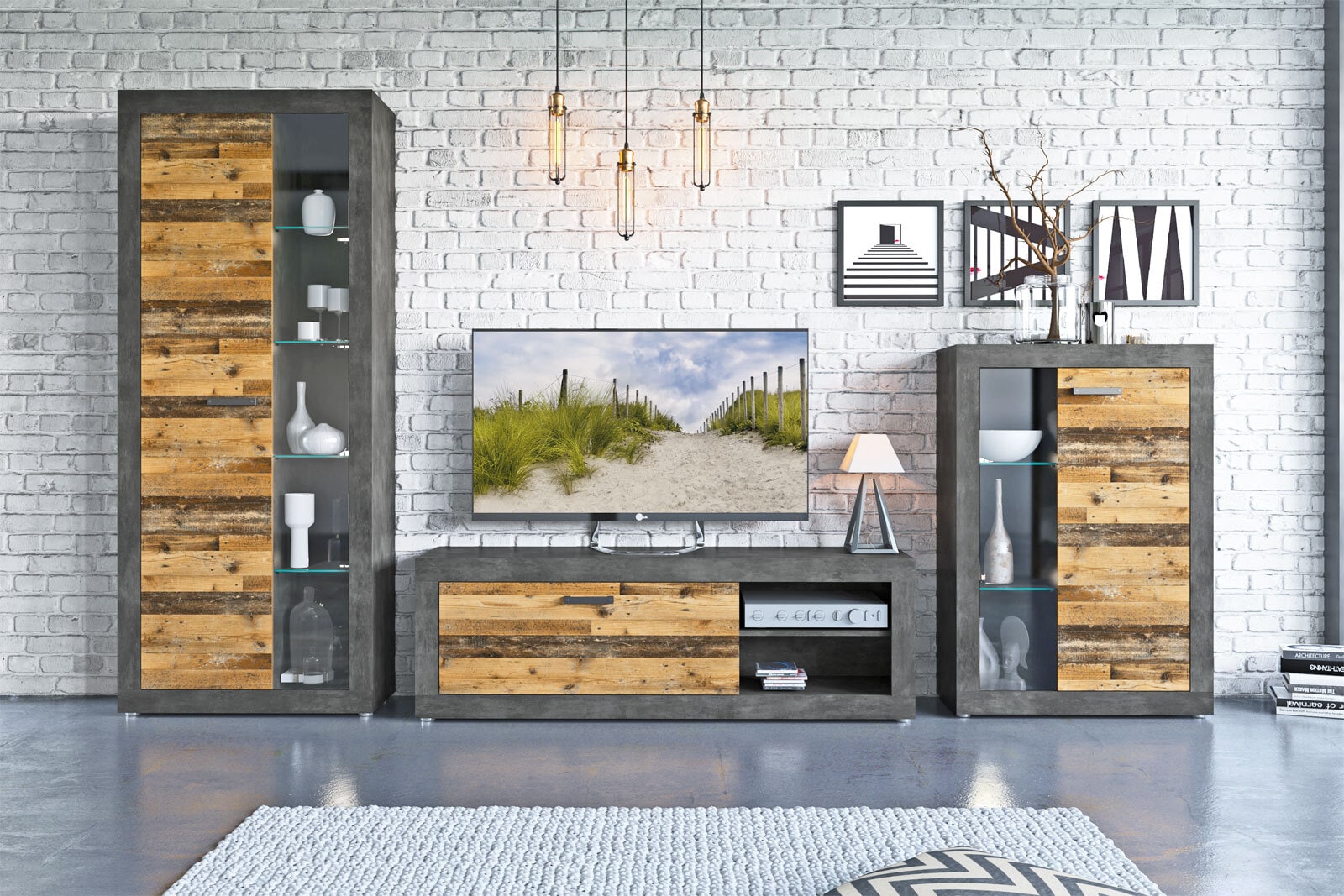 TV-Unterteil Kassel Old Style ca. 150 x 49,5 x 42 cm