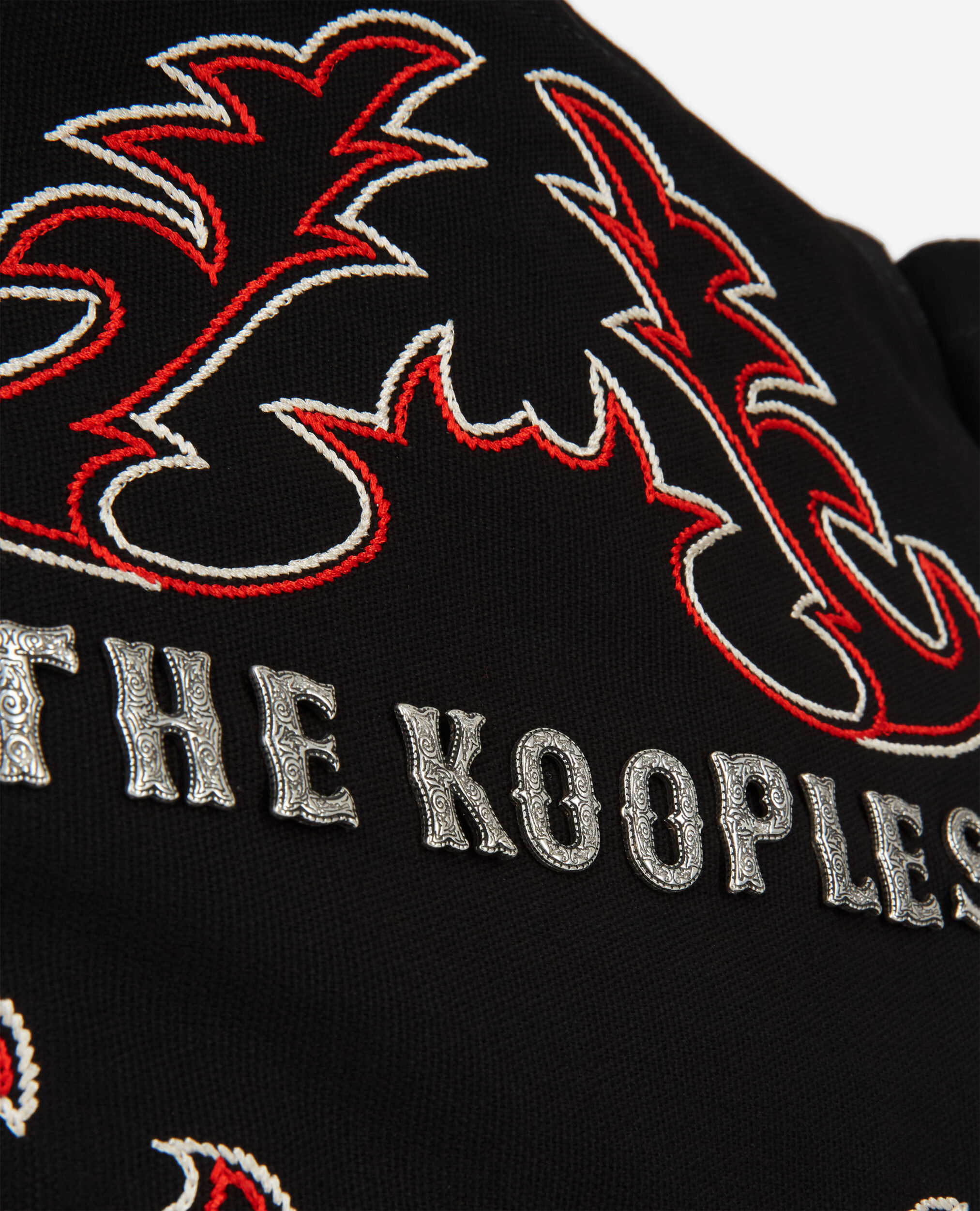 Petit sac cabas noir avec broderies et logo