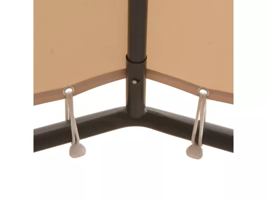 Chapiteau tente 3 x 3 m Acier Beige