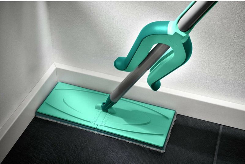 Leifheit Picobello M dweildoek allrounder Micro Duo - 33 cm wisbreedte - turquoise - wit