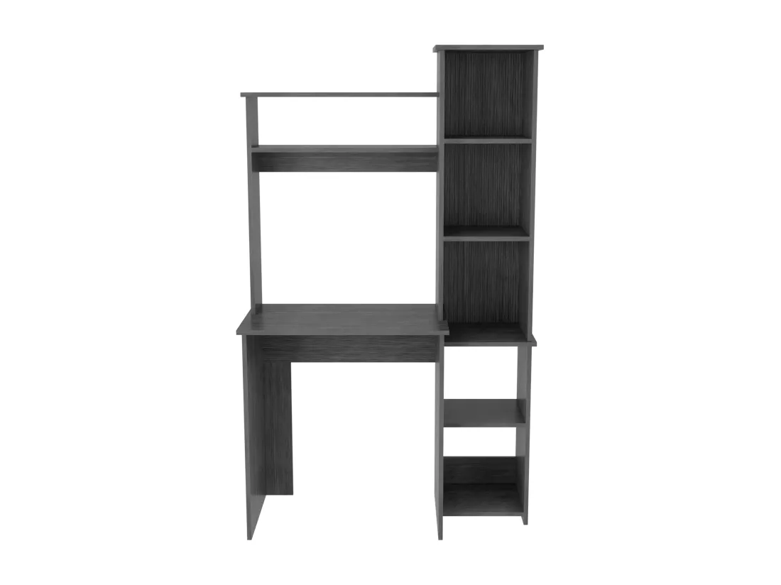 Bureau Versailles avec bibliothèque, 162.30 cm X 98.29 cm X 45.21 cm, Chêne gris