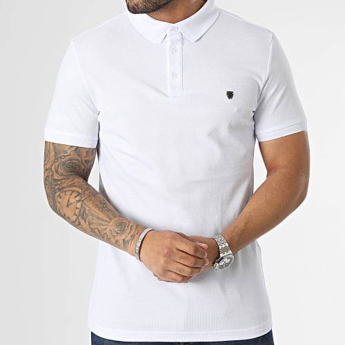 Polo Manches Courtes Blanc