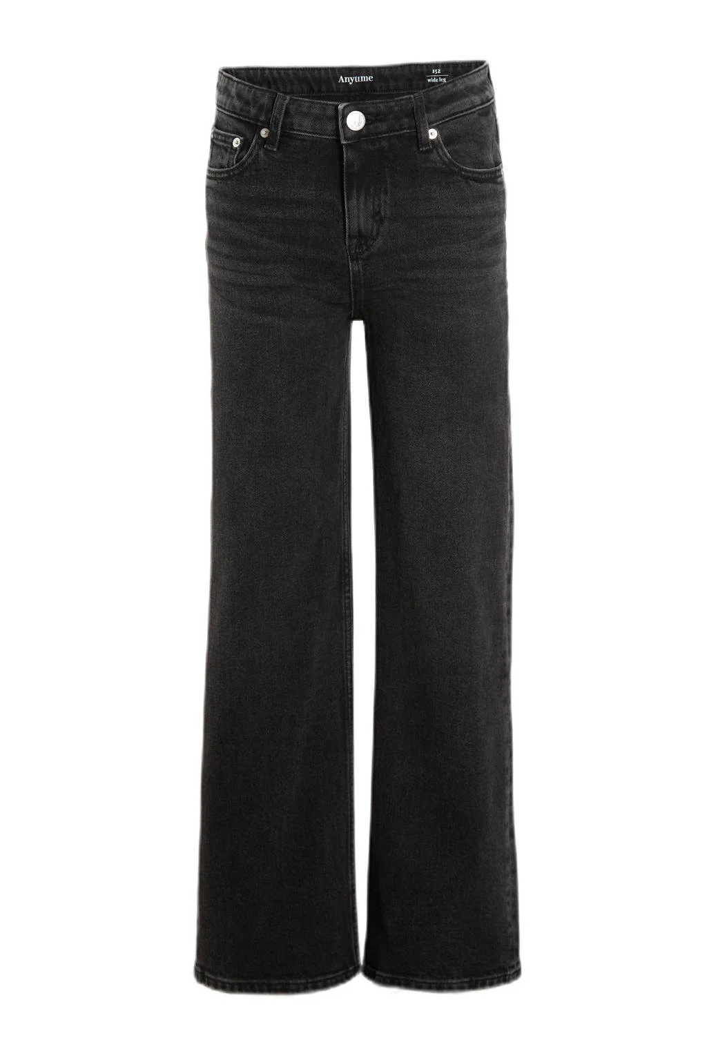 anytime wide leg jeans zwart