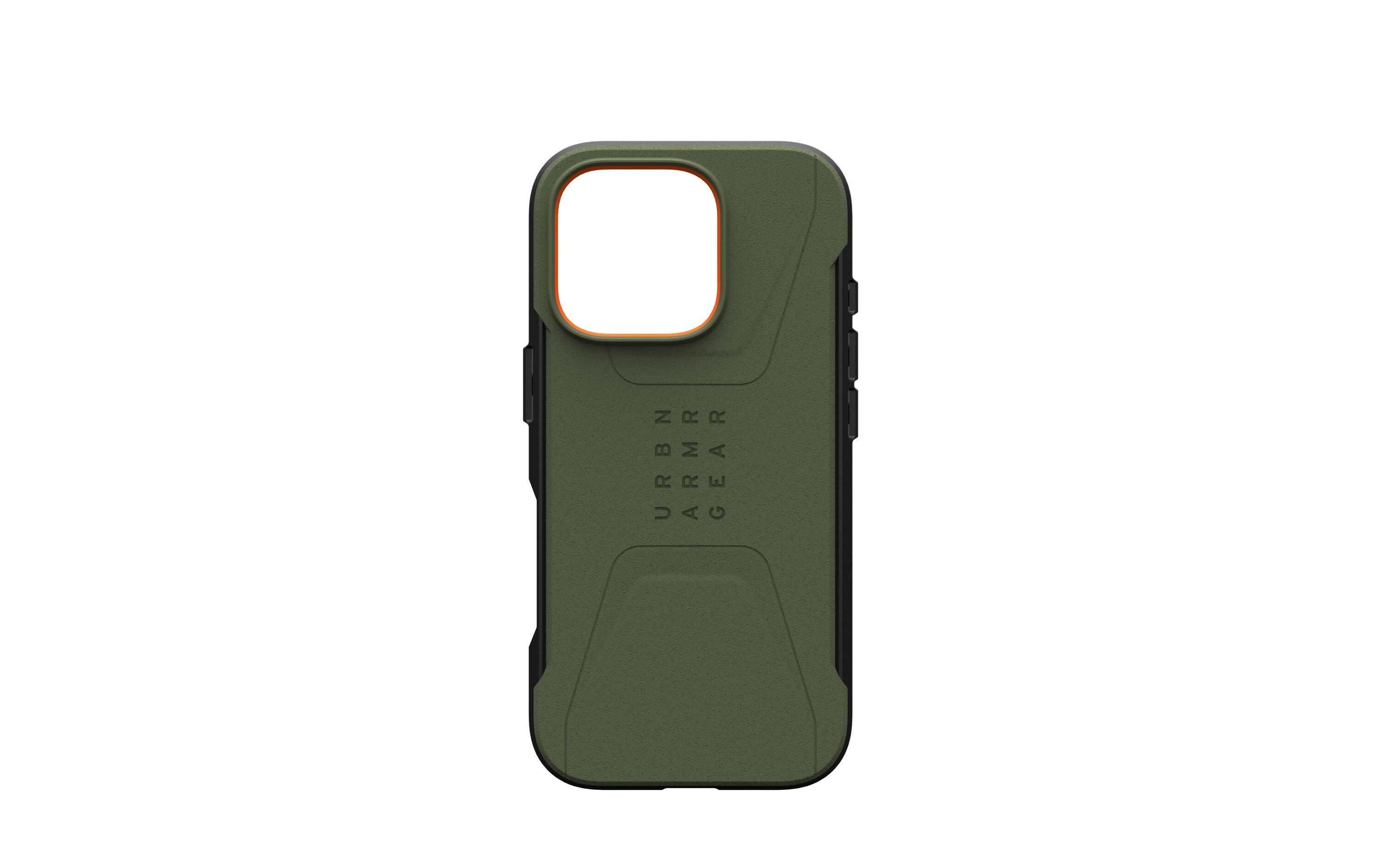 Back Cover Civilian Case iPhone 16 Pro Olive DrabSchutzhülle für das Apple iPhone 16 Pro