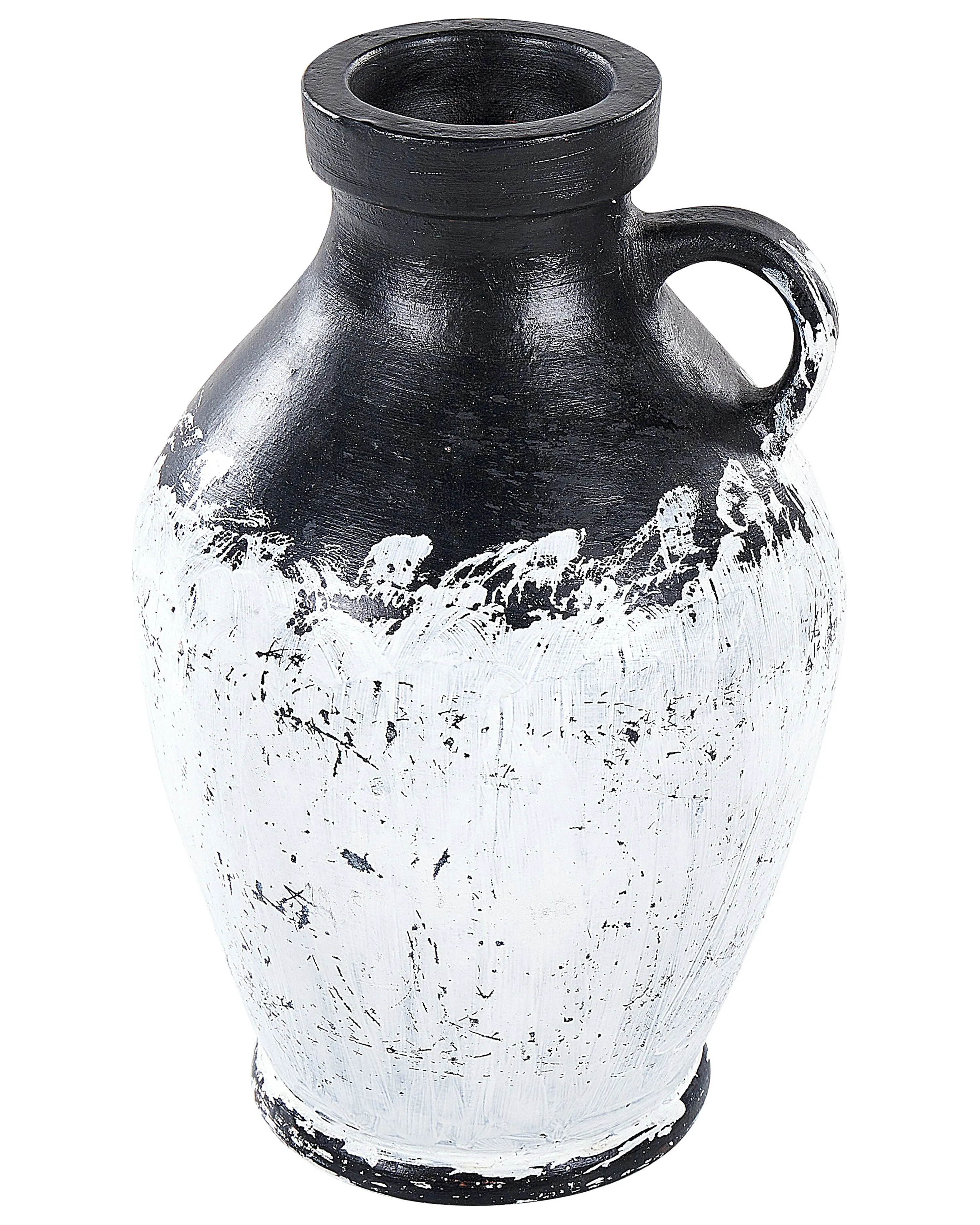 Decoratieve vaas MASSALIA Keramiek 33 cm Wit