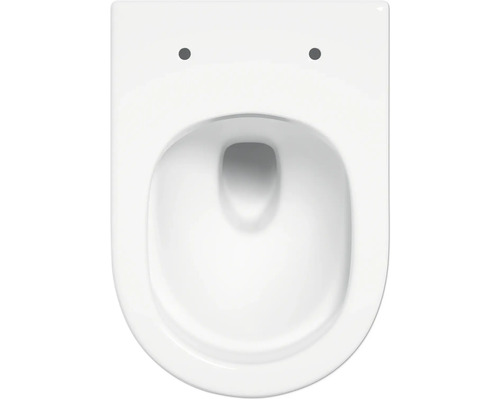 Jungborn wandclosetset FOUR 51, randloos, glanzend wit, met toiletzitting en softclose-mechanisme