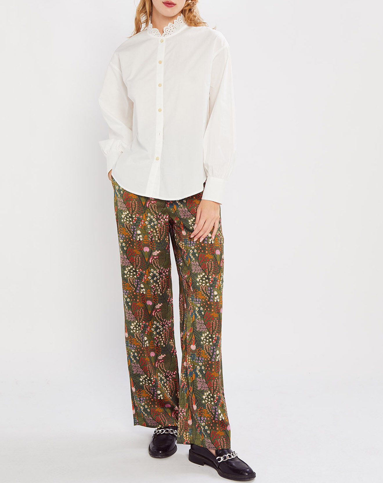 Scotch & Soda Chemise Broderie Anglaise blanche