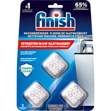 Finish machinereiniger - tijdens de vaatwasbeurt - 3 stuks