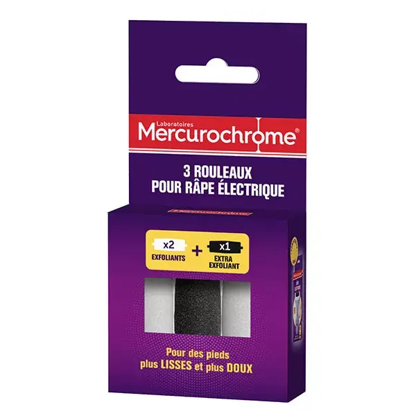 Rolos de mercurocromo 3 para lima elétrica, 3 unidades