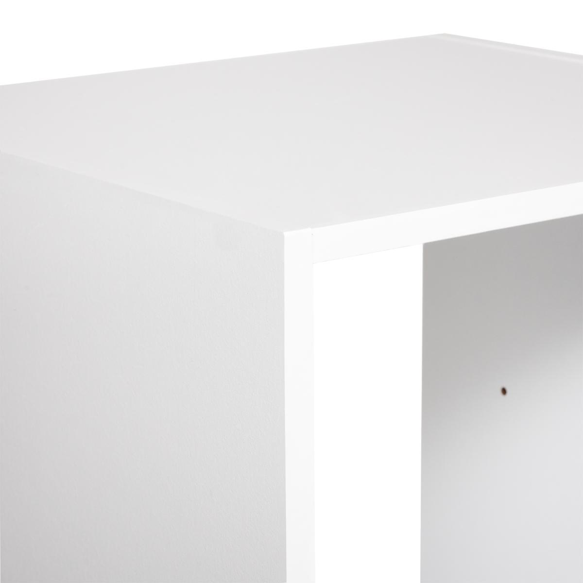 ETAGERE 4 CASES HAUT MIX BLANC