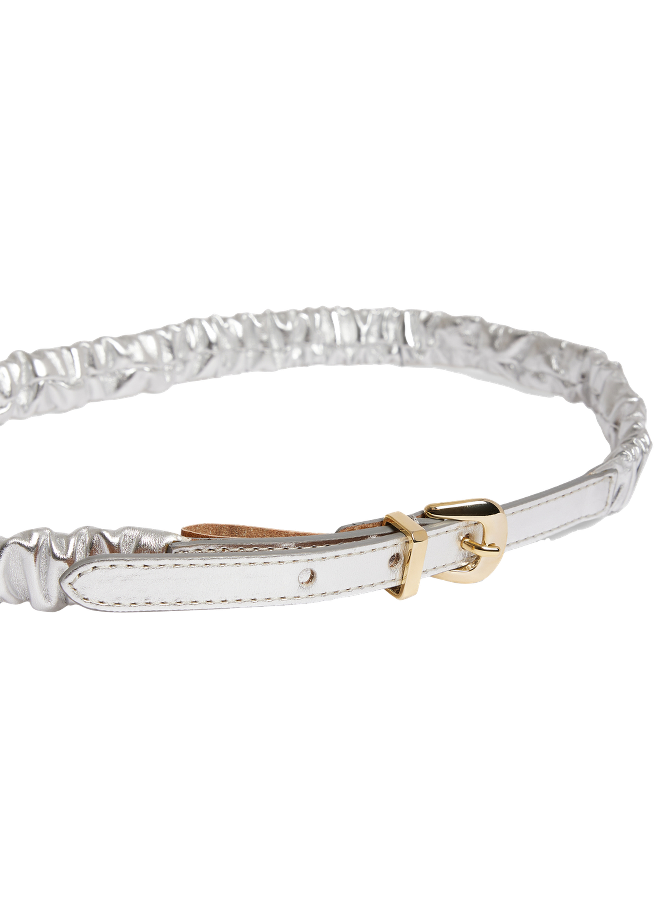 PABLO Ceinture en cuir élastiqué - devi - Argent
