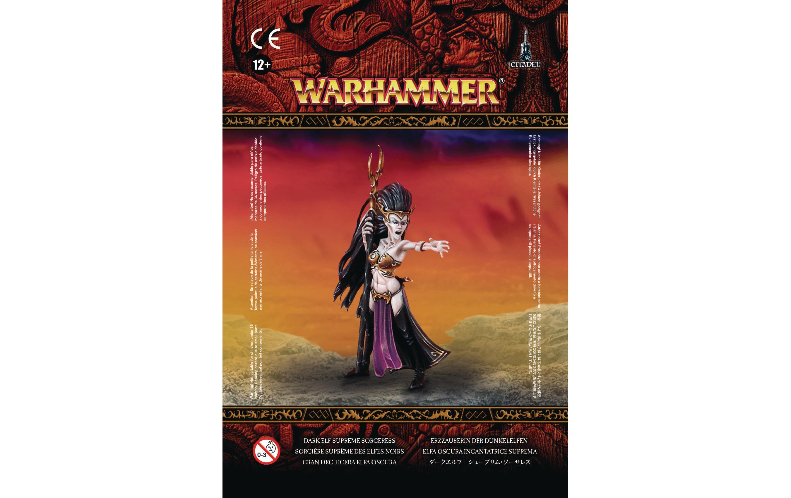 Figur Warhammer Age of Sigmar Dark Elf Supreme SorceressHerrscherin über die Darkling Covens
