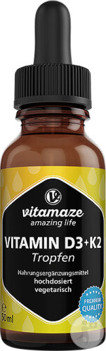 Vitamaze Vitamines D3 + K2 Flacon Compte-Gouttes 50ml