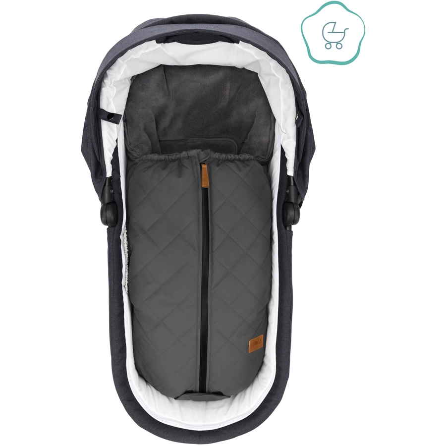 fillikid Winterfußsack Nevado für Babyschale Grau
