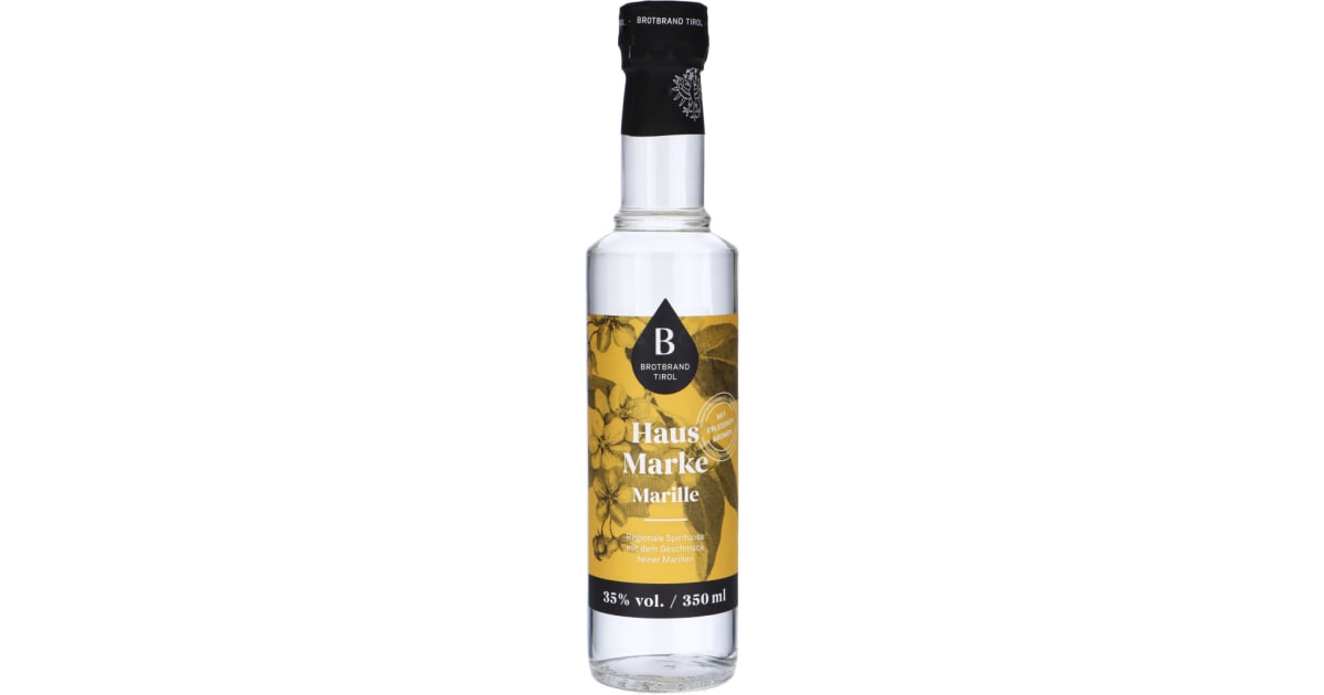 Therese Mölk Brotbrand Tirol Hausmarke Marille 35% 0,35 Liter (Einweg)