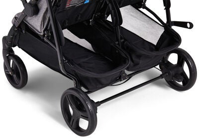 Beemoo Twin Shopper Søsken- & Tvillingvogn, Grey Mélange