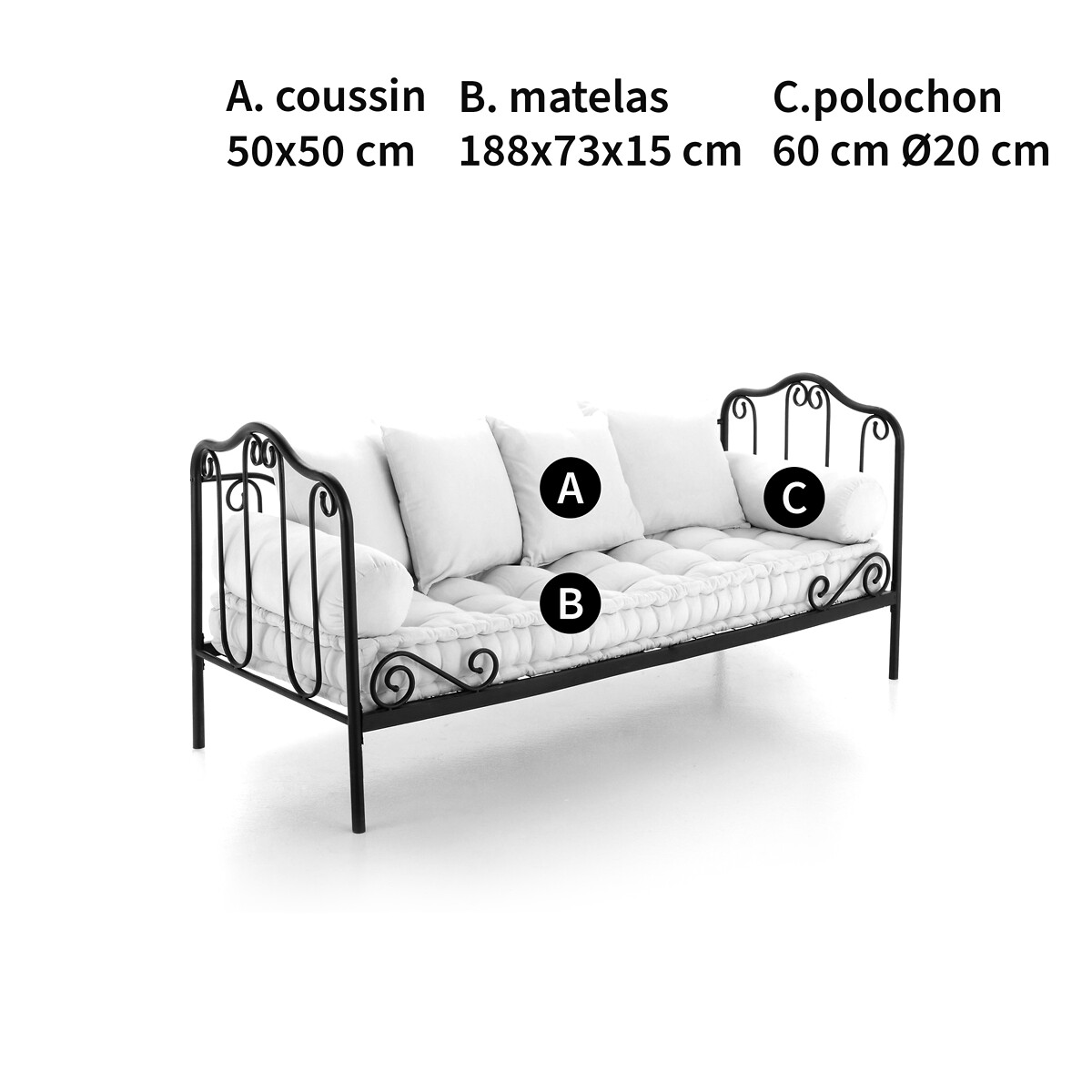 Conjunto de colchão e travesseiros SO'HOME, Cidia