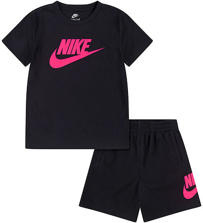 Nike Shorts Set - T-Shirt/Shorts - Hyper Pink/Black