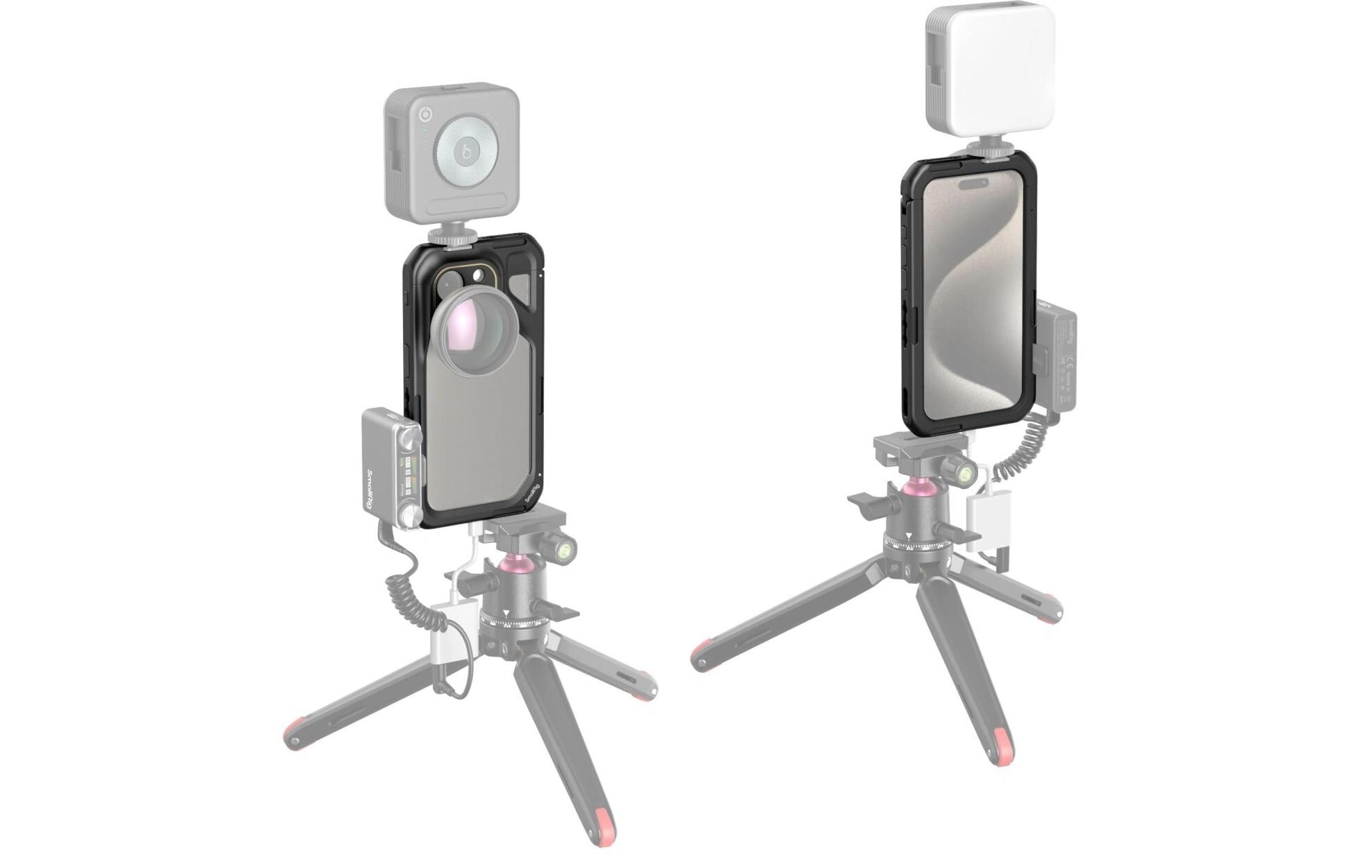 Cage für iPhone 15 ProMobiler Video-Käfig für iPhone 15 Pro