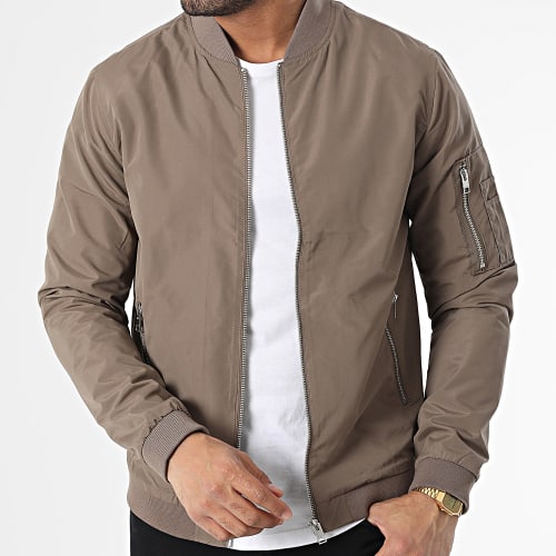 Veste Zippée Rush Bomber Marron