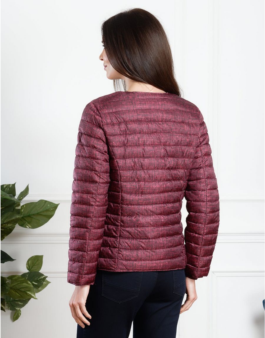 Doudoune rouge matelassée