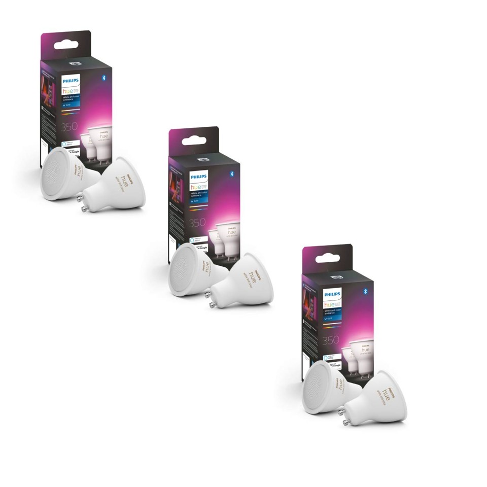 Philips Hue - 3x GU10 2-Pack - Color Ambiance- Bundle