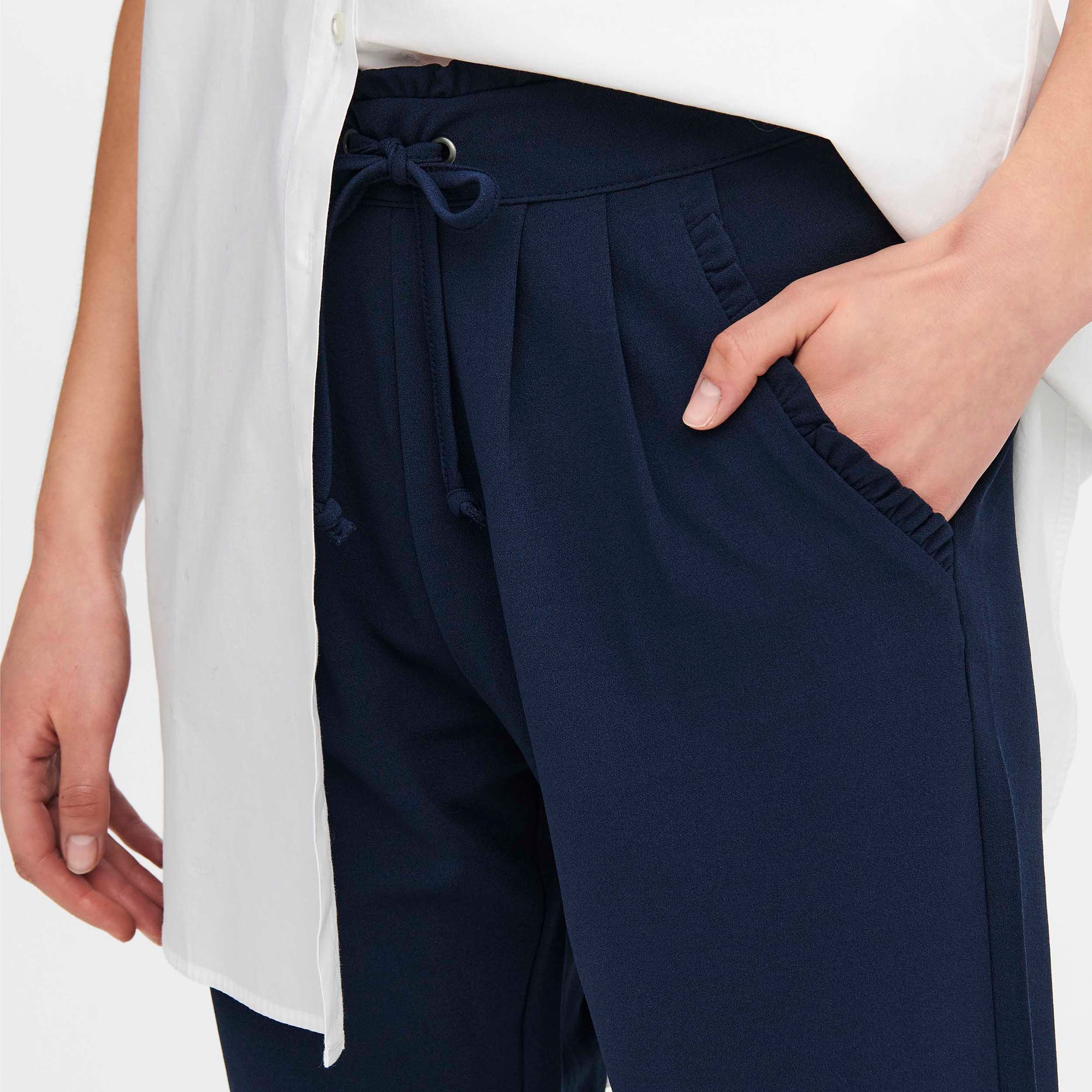 Pantalon Femme bleu marine