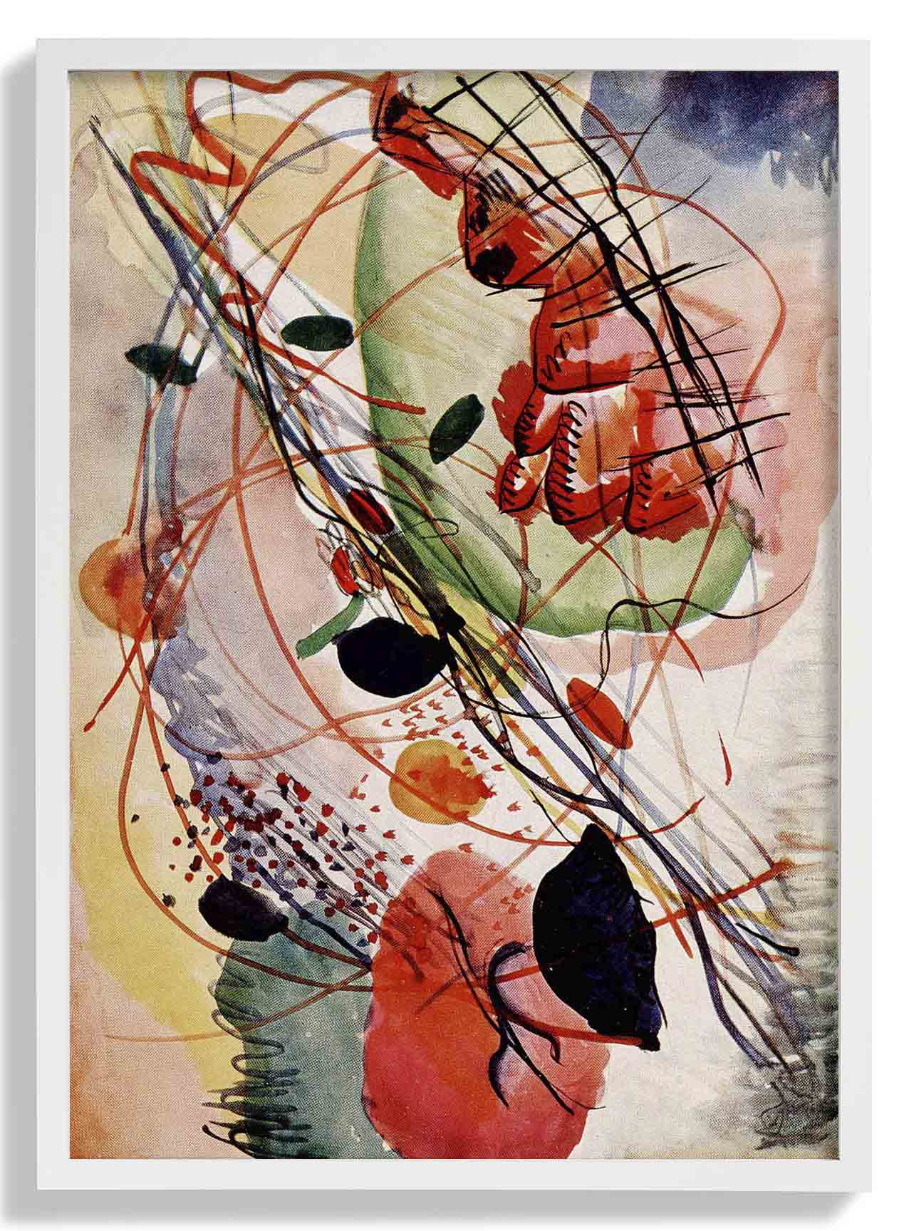Aquarell-Druck von Wassily Kandinsky